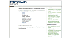 Desktop Screenshot of fertighaus-news.de