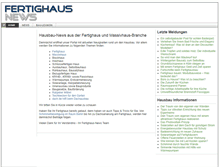 Tablet Screenshot of fertighaus-news.de